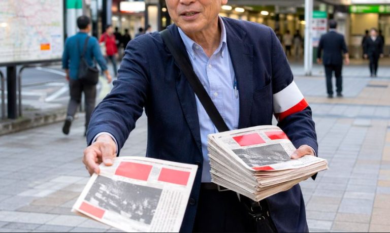 “しんぶん赤旗”を配る人物に「辺野古の船の転覆事故の記事はありますか？」→ 結果…